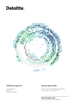 STARCO Europe A/S Annual Report 2020