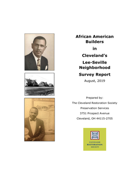 African American Builders in Cleveland's Lee-Seville Neighborhood Survey Report