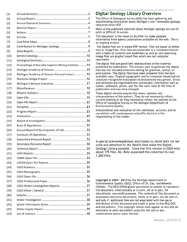 Digital Geology Library Catalog