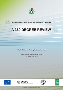 Ten Years of Justice Sector Reform in Nigeria: a 360 Degrees Review