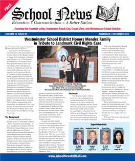 ® Westminster School District Honors Mendez Family in Tribute To