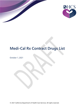 Medi-Cal Rx Contract Drugs List