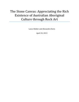 Appreciating the Rich Existence of Australian Aboriginal Culture Through Rock Art