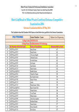 Result of Polytechnic-2014.Xlsx