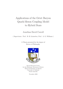 Applications of the Octet Baryon Quark-Meson Coupling Model to Hybrid Stars