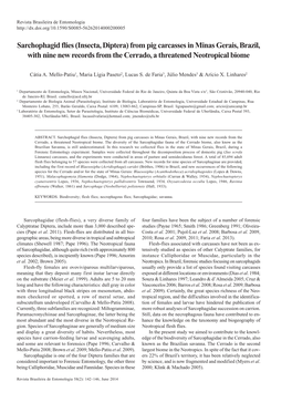 Sarchophagid Flies (Insecta, Diptera) from Pig Carcasses in Minas Gerais, Brazil, with Nine New Records from the Cerrado, a Threatened Neotropical Biome