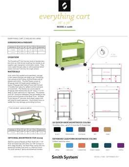 Everything Cart 18” X 36” MODEL #: 21088