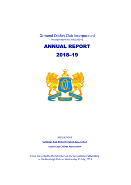 Annual Report 2018–19