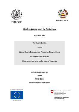 Health Assessment for Tajikistan