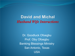 David and Michal