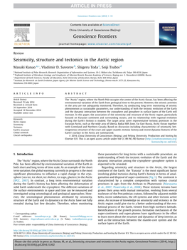 Seismicity, Structure and Tectonics in the Arctic Region