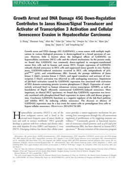 Growth Arrest and DNA Damage 45G Downregulation Contributes to Janus