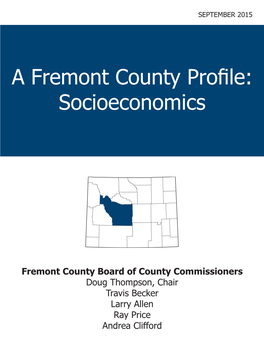 A Fremont County Profile: Socioeconomics