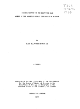 Biostratigraphy of the Bluffport Marl Member of the Demopolis Chalk, Cretaceous of Alabama