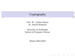 Cryptography