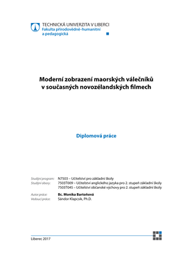 Moderní Zobrazení Maorských Válečníků V Současných Novozélandských Filmech