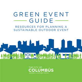 Green Event Guide Resources for Planning a Sustainable Outdoor Event