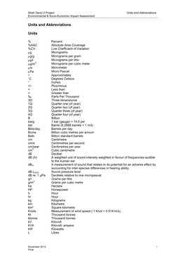 Units and Abbreviations Units