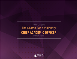 Chief Academic Officer Search-20200310