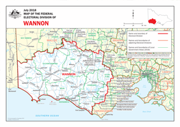 WANNON ELECTORAL DIVISION of ELECTORAL DIVISION MAP OFTHEFEDERAL July 2018 N