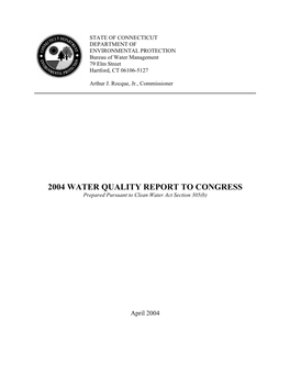 2004 WATER QUALITY REPORT to CONGRESS Prepared Pursuant to Clean Water Act Section 305(B)
