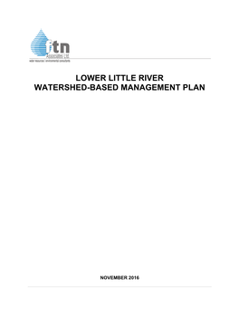Lower Little River Watershed-Based Management Plan