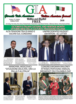 Italian American Journal Giornale Italo Americano