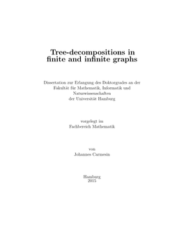 Tree-Decompositions in Finite and Infinite Graphs