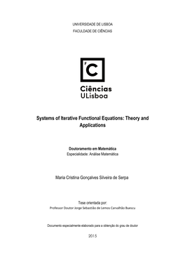 Systems of Iterative Functional Equations: Theory and Applications