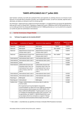 FREE MOBILE-INTERCO IP-CONTRAT APPLICATION-210701 - ANNEXE 4 1 / 8 Pages