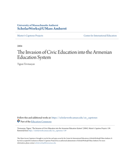 The Invasion of Civic Education Into the Armenian Education System