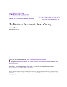 The Position of Freedmen in Roman Society