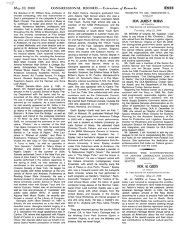 Extensions of Remarks E933 HON. JAMES P. MORAN HON. AL GREEN