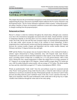NATURAL ENVIRONMENT Draft Environmental Impact Statement