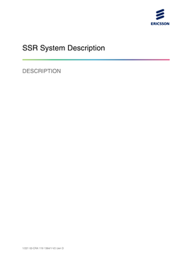 SSR System Description