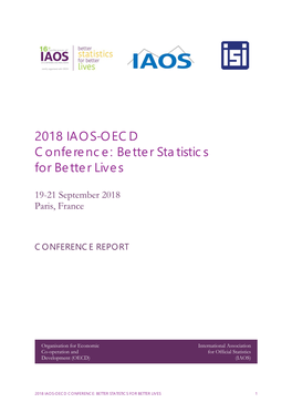 2018 IAOS-OECD Conference: Better Statistics for Better Lives