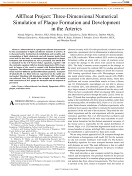 Three-Dimensional Numerical Simulation of Plaque Formation And