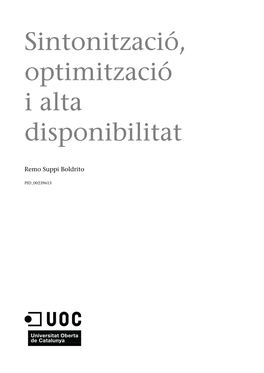 Administració Avançada Del Sistema Operatiu GNU/Linux