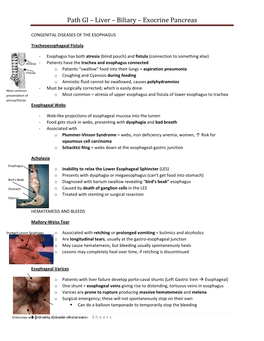 Path GI – Liver – Biliary – Exocrine Pancreas