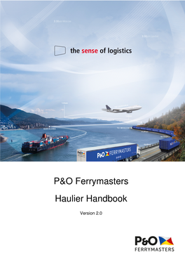 P&O Ferrymasters Haulier Handbook