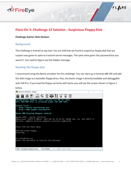 Flare-On 5: Challenge 12 Solution - Suspicious Floppy Disk