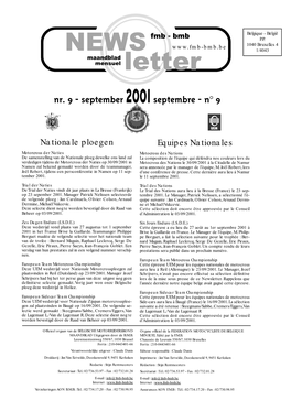 Nr. 9 - September 2001 Septembre - N° 9