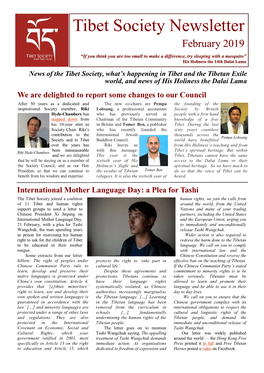 Tibet Society Newsletter