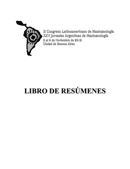 Libro De Resúmenes