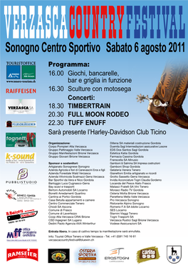 Sonogno Centro Sportivo Sabato 6 Agosto 2011