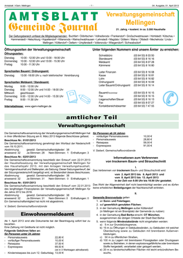 Amtsblatt Vgem