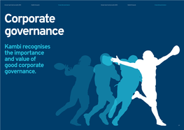 Corporate Governance Report