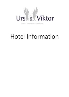 Hotel Information Adapter See 