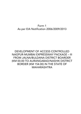 APPENDIX I (See Paragraph – 6) Form 1