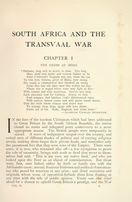 South Africa and the Transvaal War